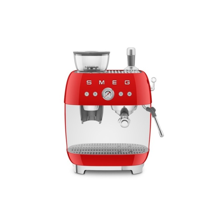 Smeg EGF03RDEU Manual espresso machine Incl. grinder Red