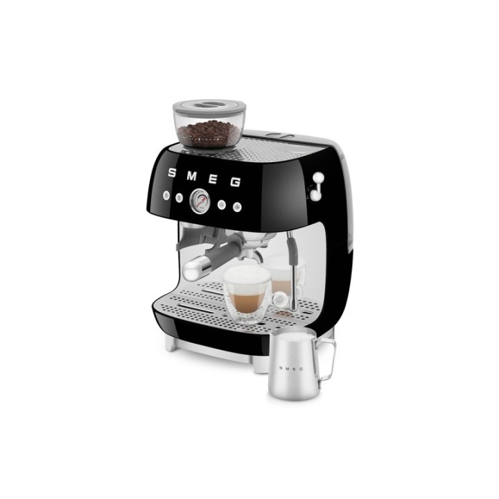 Smeg EGF03BLEU Manual espresso machine Incl. grinder Black