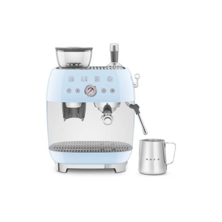 Smeg EGF03PBEU Manual espresso machine incl. grinder Pastel blue