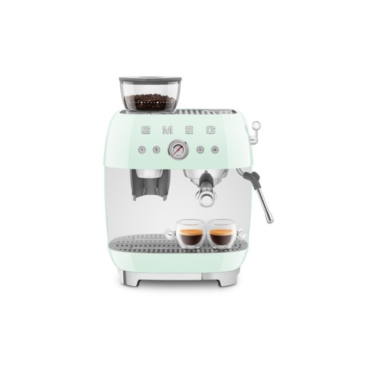 Smeg EGF03PGEU Manual espresso machine Incl. grinder Pastel green