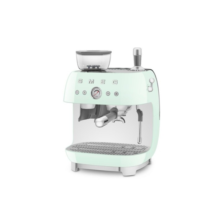 Smeg EGF03PGEU Manual espresso machine Incl. grinder Pastel green