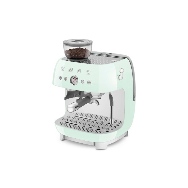 Smeg EGF03PGEU Manual espresso machine Incl. grinder Pastel green