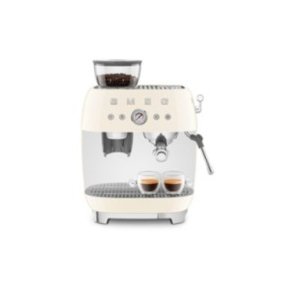 Smeg EGF03CREU Manual espresso machine Incl. grinder Cream