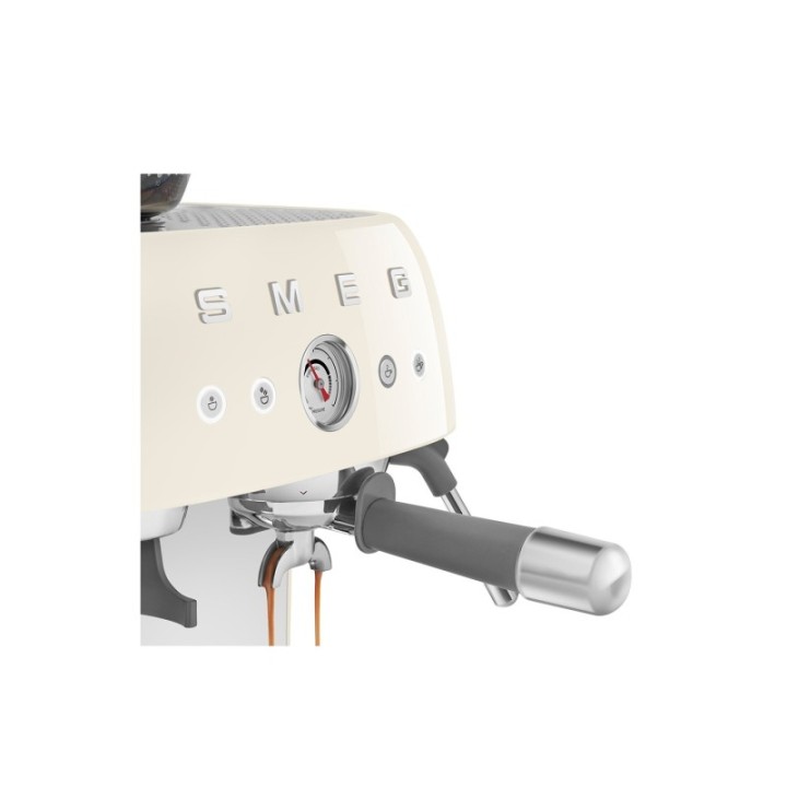 Smeg EGF03CREU Manual espresso machine Incl. grinder Cream