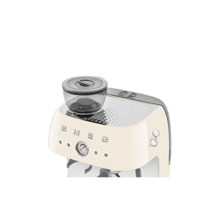 Smeg EGF03CREU Manual espresso machine Incl. grinder Cream
