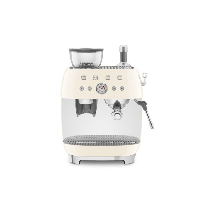 Smeg EGF03CREU Manual espresso machine Incl. grinder Cream