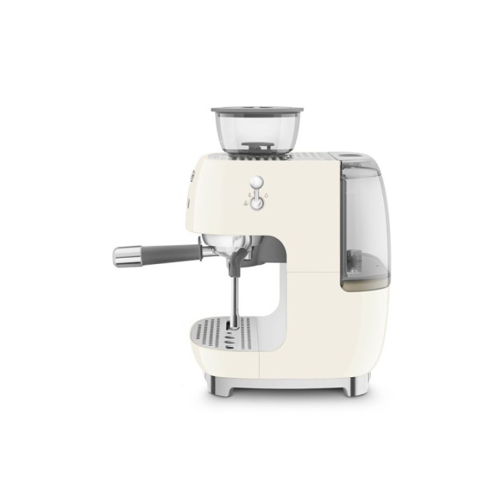 Smeg EGF03CREU Manual espresso machine Incl. grinder Cream