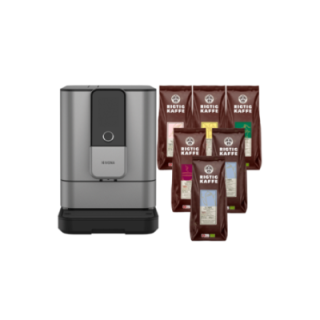 Nivona NIVO 8103 Titanium Espresso Machine Incl. 6x400g Rigtig Kaffe Organic