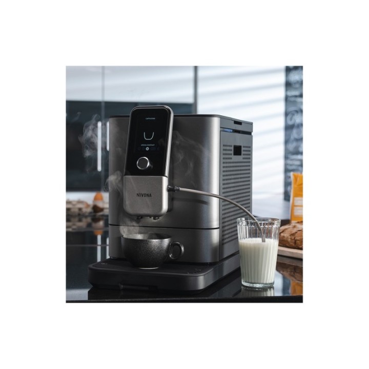 Nivona NIVO 8103 Titanium Espresso Machine Incl. 6x400g Rigtig Kaffe Organic