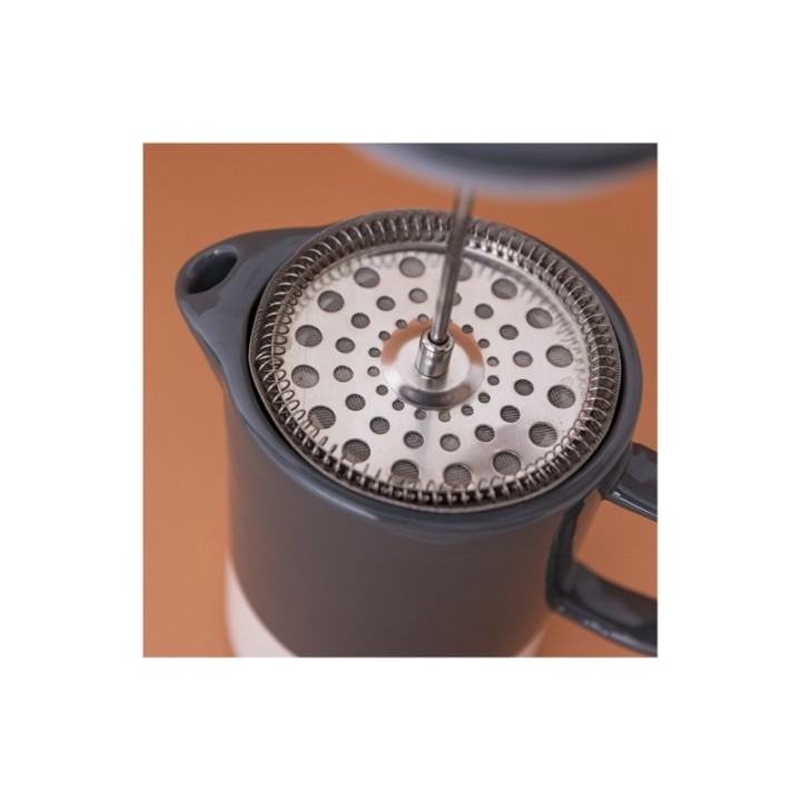 La Cafetière Barcelona 6-Cup French Press incl. Mug Cool Grey