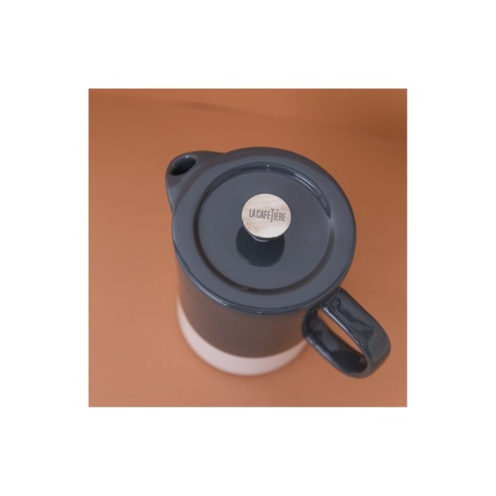 La Cafetière Barcelona 6-Cup French Press incl. Mug Cool Grey