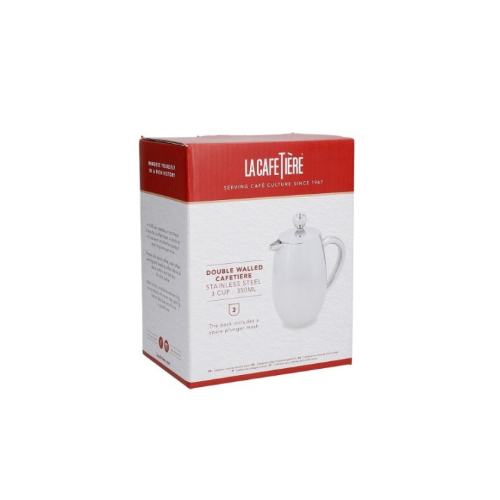 La Cafetière 3 Cup French Press Steel