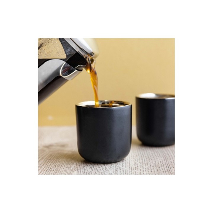 La Cafetière Double-walled Espresso Cup 11 cl 2 pcs Black/Gold