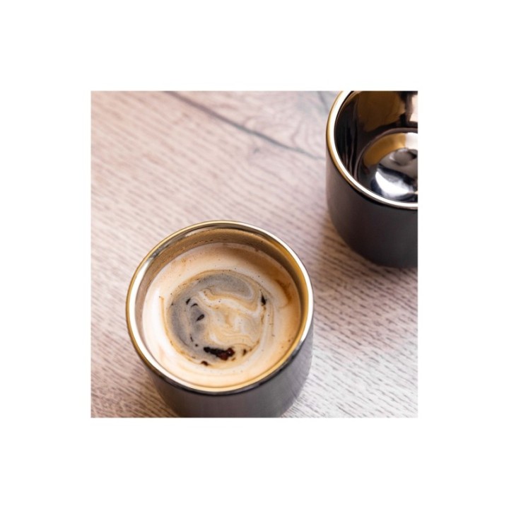 La Cafetière Double-walled Espresso Cup 11 cl 2 pcs Black/Gold