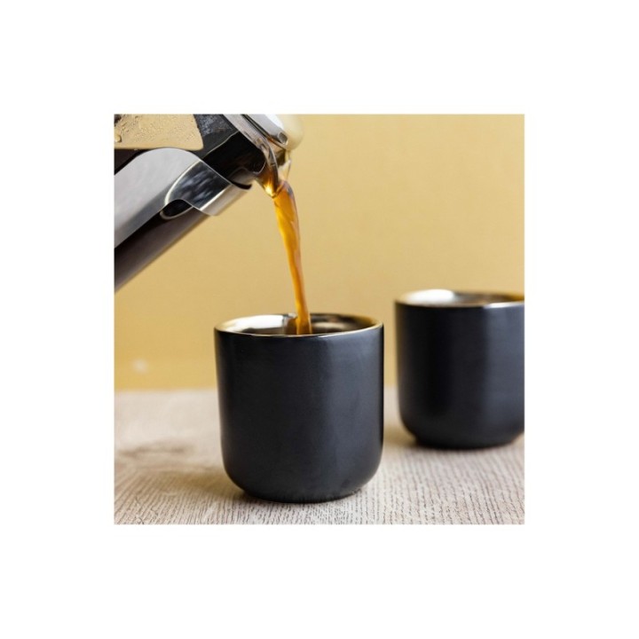 La Cafetière Double-walled Espresso Cup 7 cl 2 pcs Black/Gold