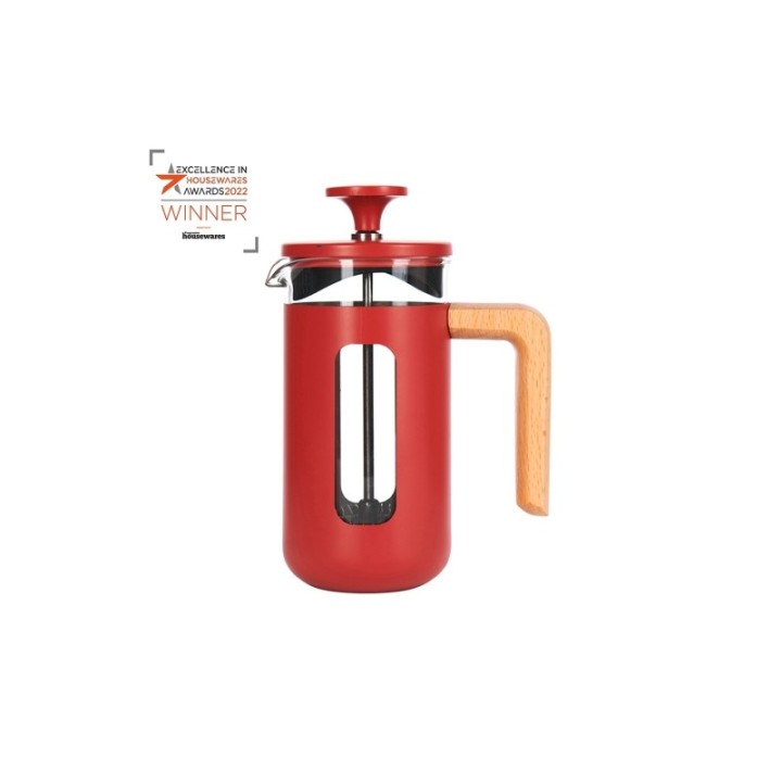 La Cafetière Pisa 3-Cup French Press Red