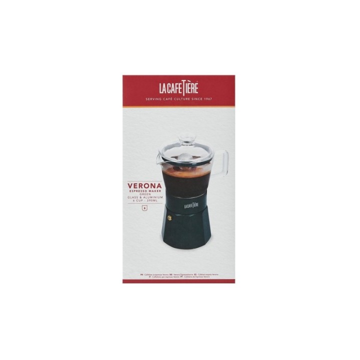 La Cafetière Verona 6-Cup Espresso Pot Green