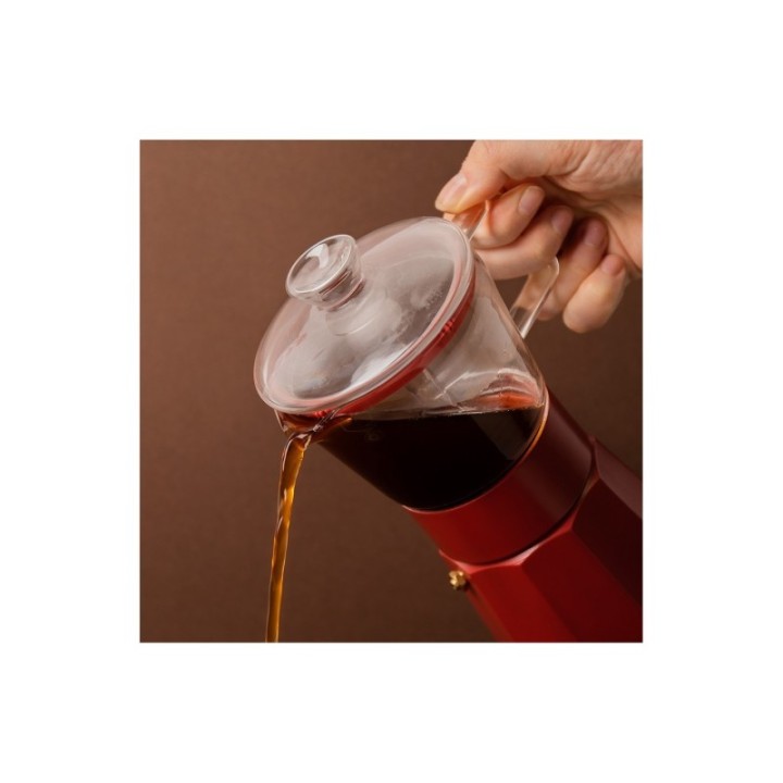 La Cafetière Verona 6-Cup Espresso Pot Red