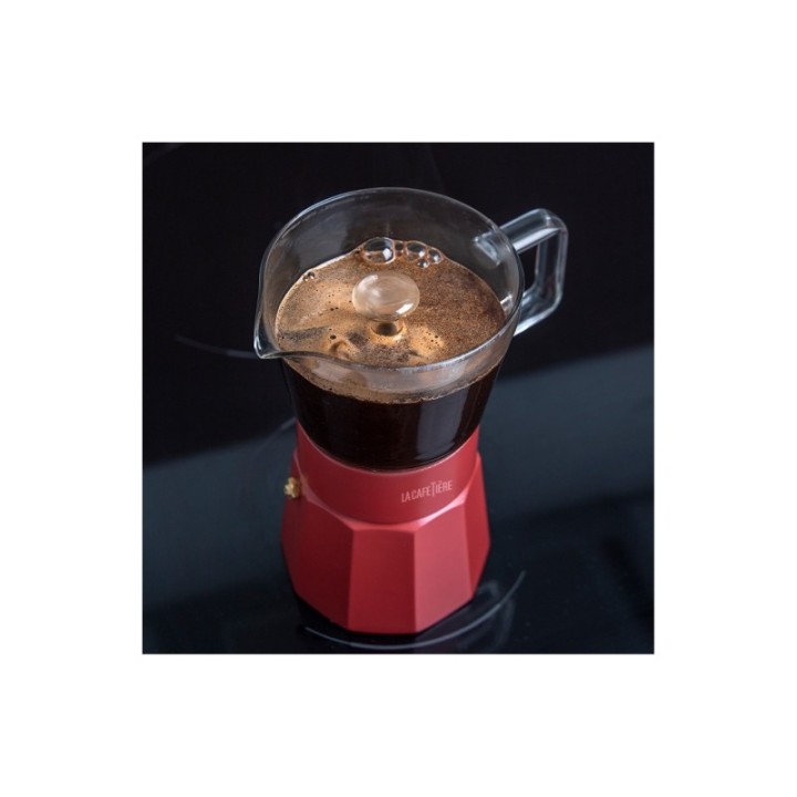 La Cafetière Verona 6-Cup Espresso Pot Red