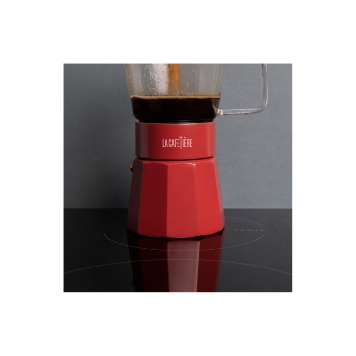 La Cafetière Verona 6-Cup Espresso Pot Red