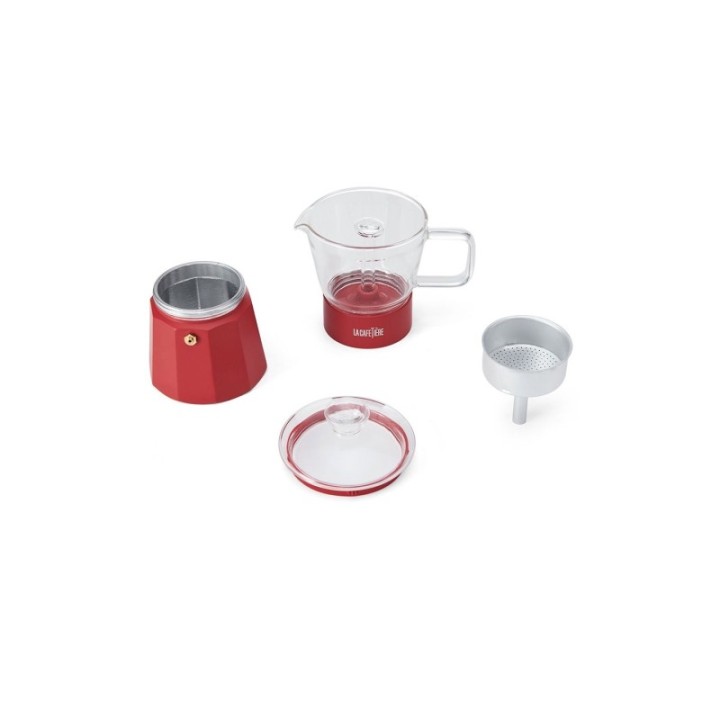 La Cafetière Verona 6-Cup Espresso Pot Red