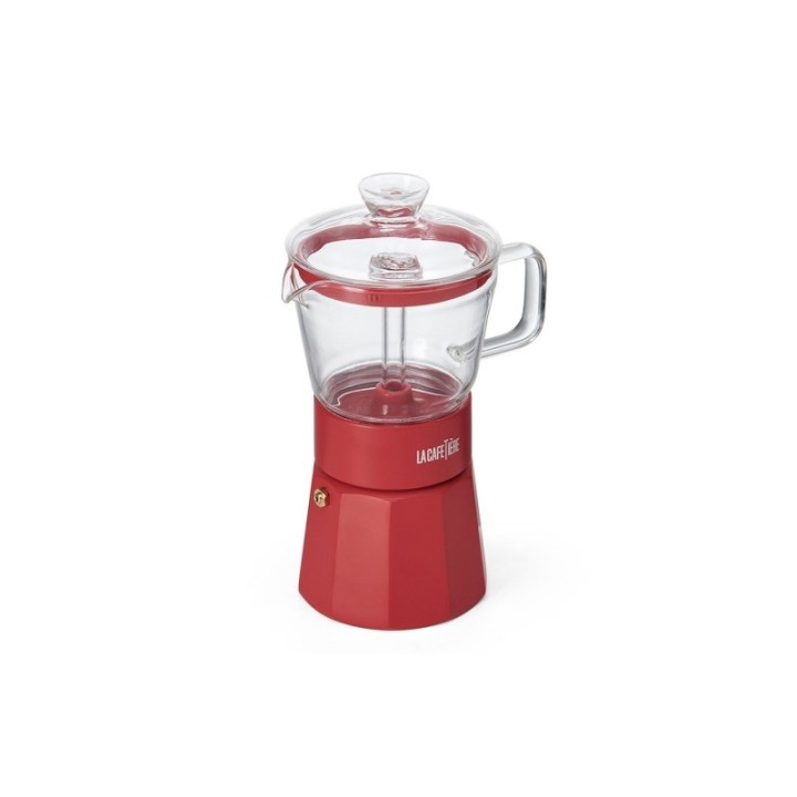 La Cafetière Verona 6-Cup Espresso Pot Red