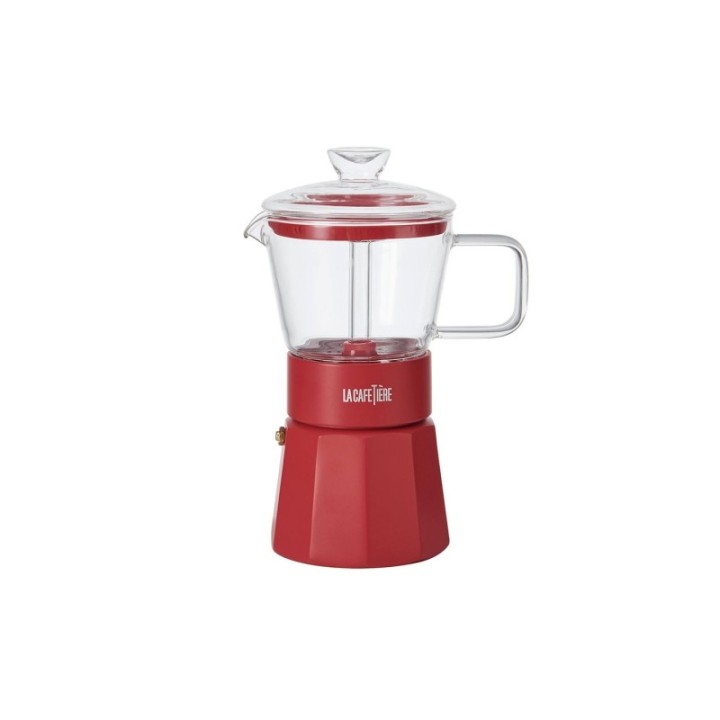 La Cafetière Verona 6-Cup Espresso Pot Red