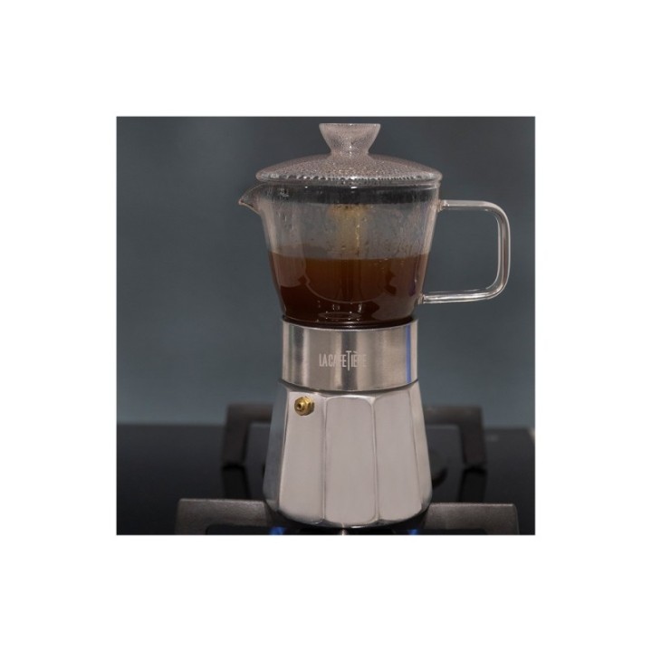 La Cafetière Verona 6-Cup Espresso Pot Steel