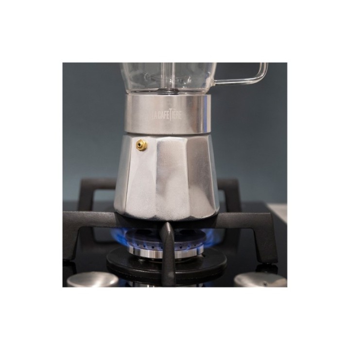 La Cafetière Verona 6-Cup Espresso Pot Steel