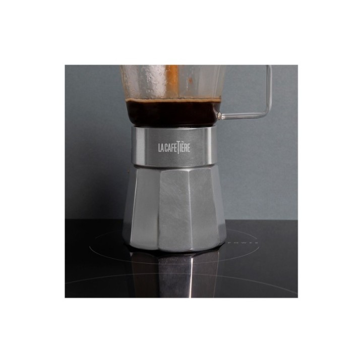 La Cafetière Verona 6-Cup Espresso Pot Steel