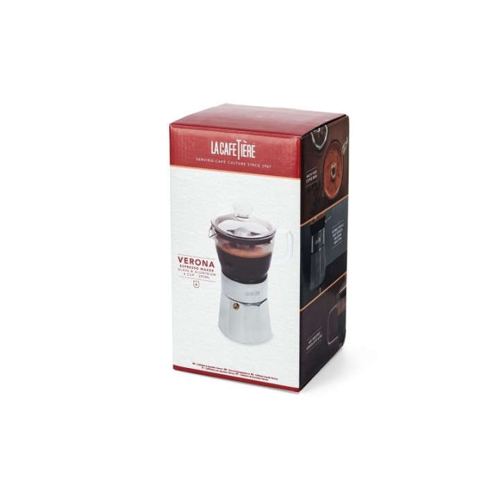 La Cafetière Verona 6-Cup Espresso Pot Steel