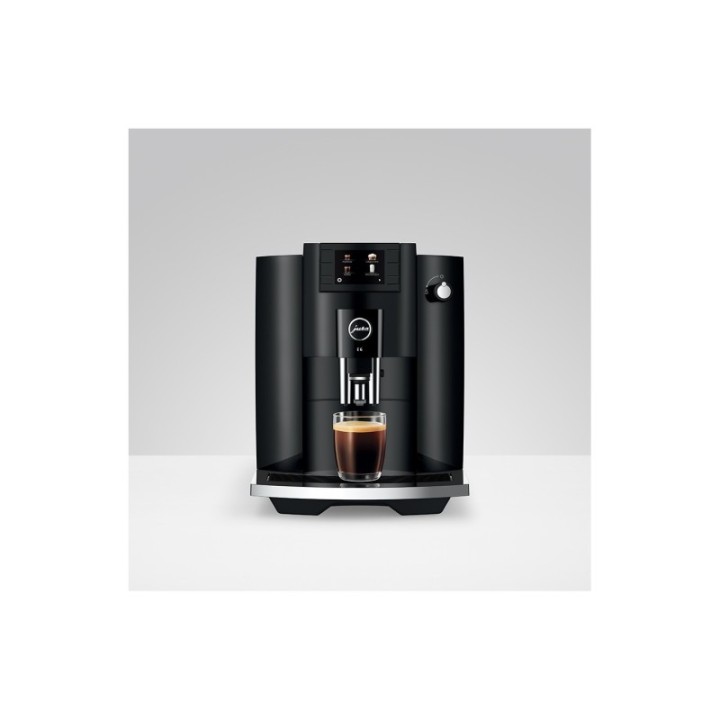 Jura E6 (EC) Piano Black Espresso Machine Incl. 3kg Rigtig Kaffe Super Crema