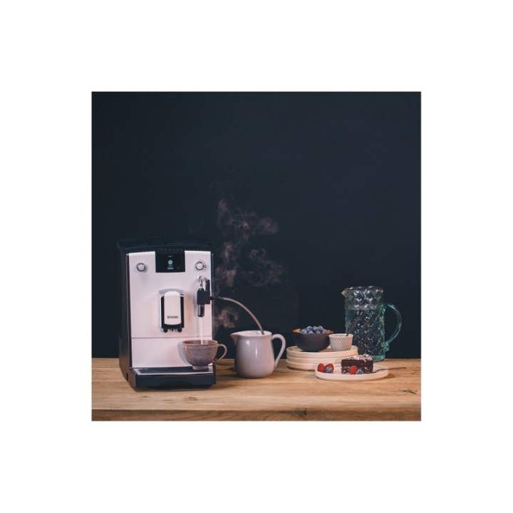 Nivona NICR 560 White Espresso Machine Incl. 8x400g Rigtig Kaffe Organic