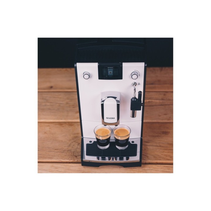 Nivona NICR 560 White Espresso Machine Incl. 8x400g Rigtig Kaffe Organic