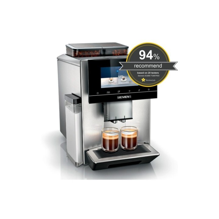 Siemens TQ907R03 EQ900 s700 Espresso machine Incl. 6x400g Rigtig Kaffe Organic