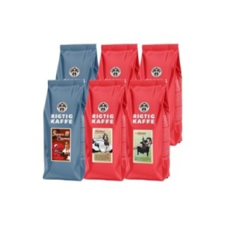 Rigtig Kaffe Bestsellers Mix pack 6kg Whole coffee beans