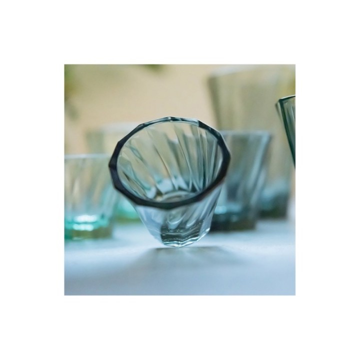 Loveramics Twisted Cappuccino Glass 18 cl 1 pc Green