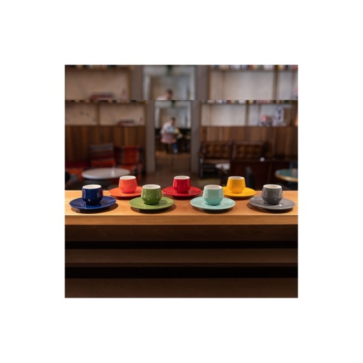 Club House Maniko Espresso with saucer Red 7 cl 1 pc