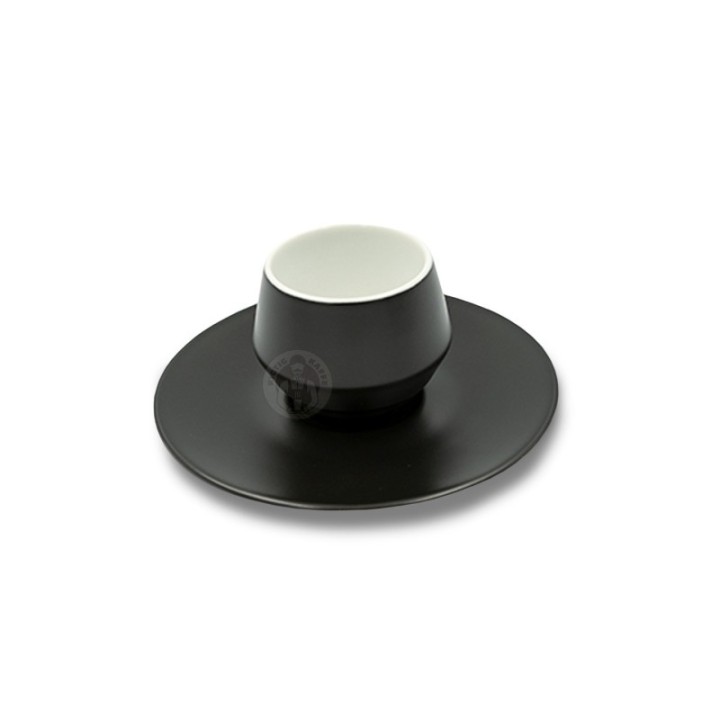 Club House Maniko Espresso with Saucer Matte Black 7 cl 4 pcs