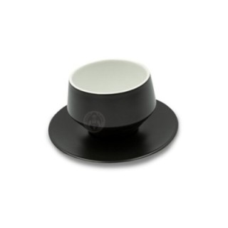 Club House Maniko Latte with saucer Matte Black 30 cl 4 pcs