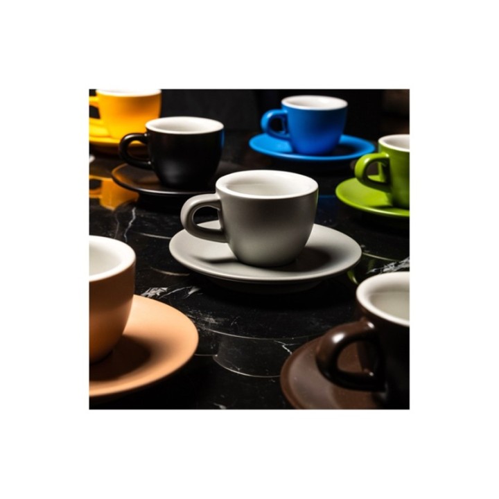 Club House Tulipano Espresso with saucer Matte Brown 7 cl 1 pc