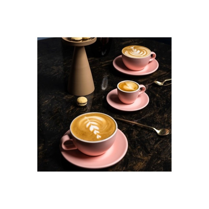 Club House Tulipano Cappuccino with saucer Matte Pink 26 cl 1 pc