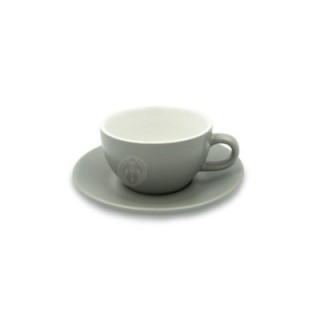 Club House Tulipano Cappuccino with saucer Matte Gray 26 cl 1 pc