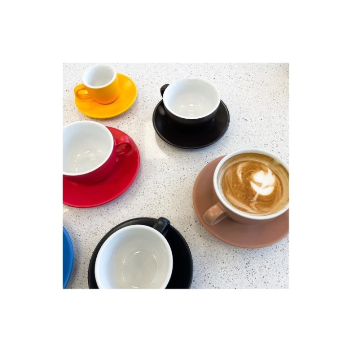 Club House Tulipano Cappuccino with saucer Matte Beige 26 cl 1 pc