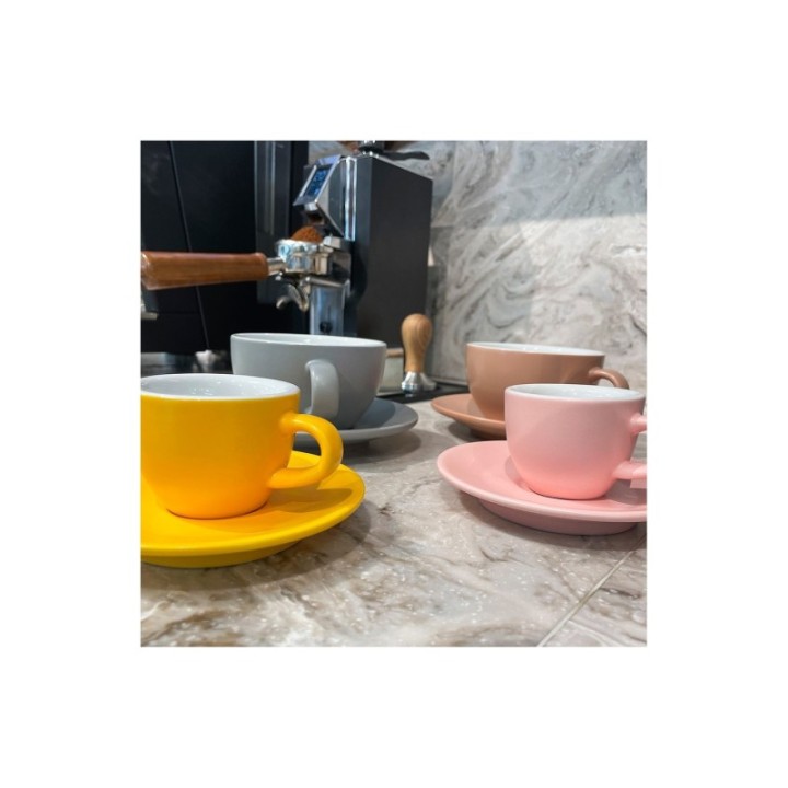 Club House Tulipano Cappuccino with saucer Matte Beige 26 cl 1 pc