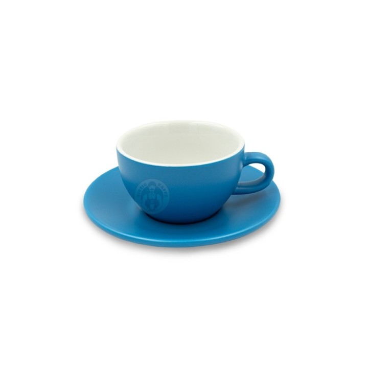 Club House Tulipano Cappuccino with Saucer Matte Blue 26 cl 1 pc