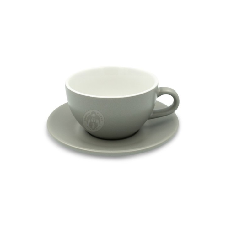 Club House Tulipano Latte with saucer Matte gray 30 cl 1 pc