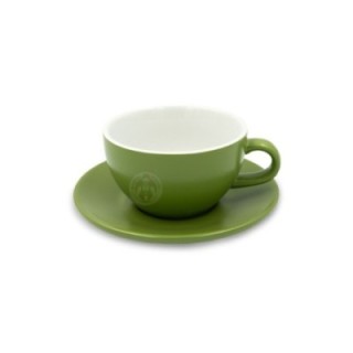 Club House Tulipano Latte with saucer Matte Green 30 cl 1 pc