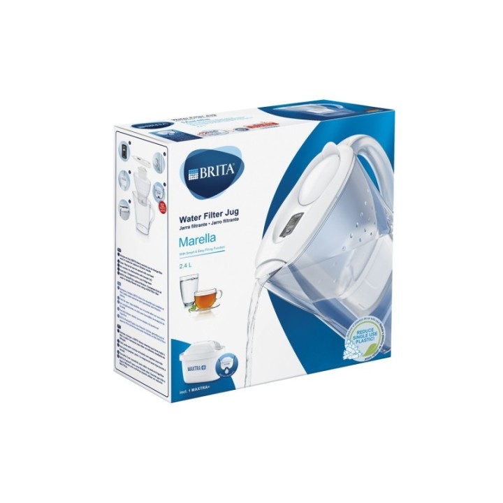 BRITA Marella 2,4L Hvid Inkl. 6 stk Maxtra Pro Filter