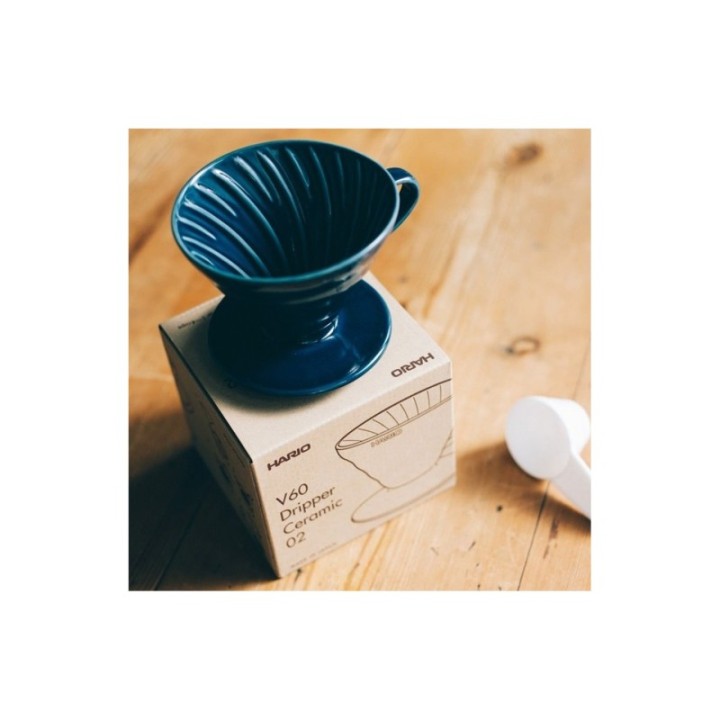 Hario V60-02 Keramik Dripper Mørkeblå 2 Kop.